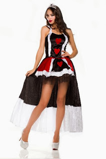 Amour-deluxe Royal Queen of Hearts Alice in Wonderland Costume Halloween