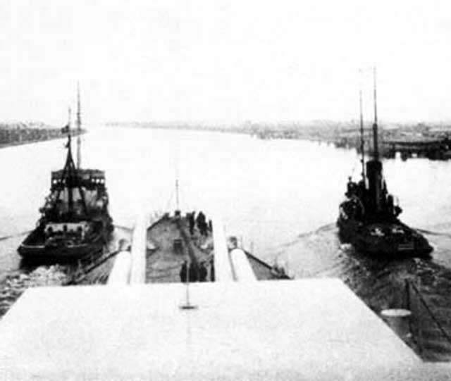 German Battleship Tirpitz on 12 January 1942 worldwartwo.filminspector.com