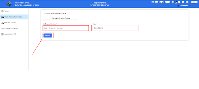 Track Voter Card Application Status