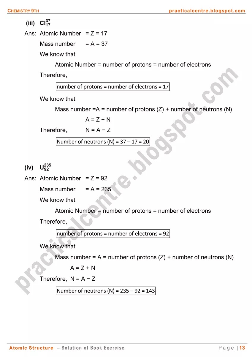 atomic-structure-solution-of-text-book-exercise-13