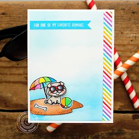 Sunny Studio Stamps: Devoted Doggies Favorite Human Summer Themed Card by Vanessa Menhorn