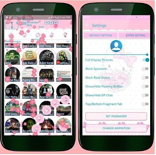 Kumpulan BBM MOD Pink Tema Hello Kitty Apk v3.2.0.6 Full Picture [edisi tidak terbatas] Terbaru