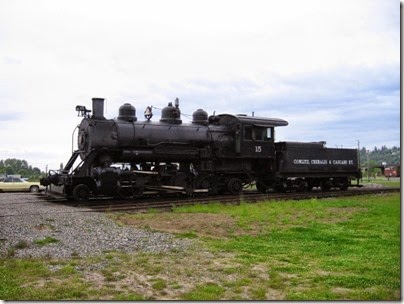 IMG_6443 Cowlitz, Chehalis & Cascade 2-8-2 #15 at Chehalis on May 12, 2007
