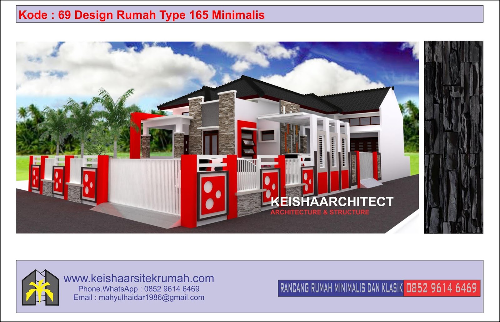 Kode 69 Design Rumah Type 165 Lokasi Bekasi Cikarang Jawa