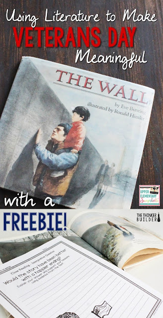 Check out how to use Eve Bunting's "The Wall" to dig into Veterans Day with your students.