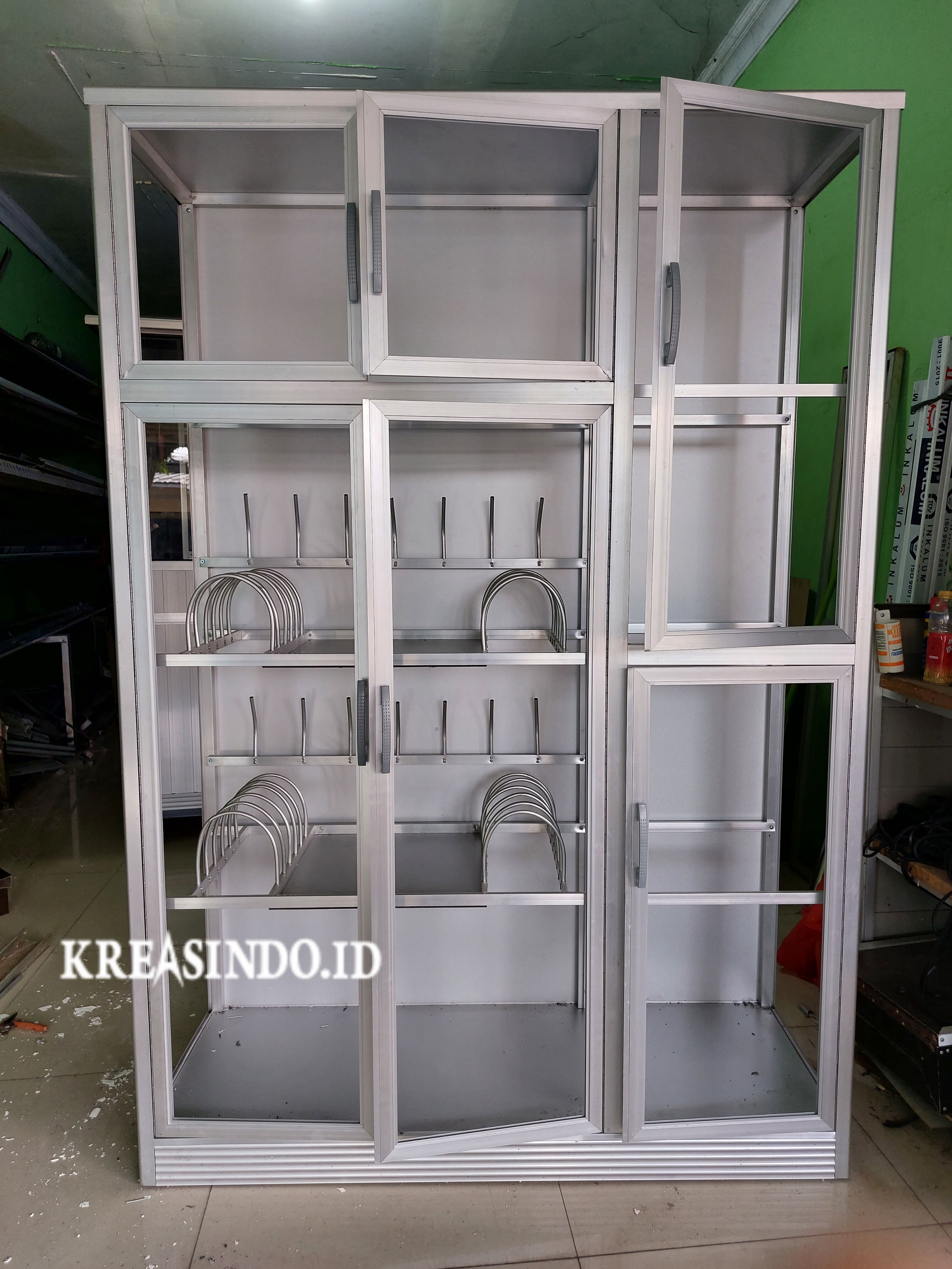 Rak Piring Aluminium Pesanan Bpk Sunarno di Kalimulya Depok