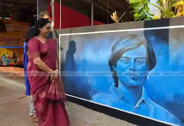 Kannur: mother, family put up picture wall in memory of son, Kannur, News, Picture Wall, Son, Remembrance, Birthday, Artist, Paintings, Kerala News.