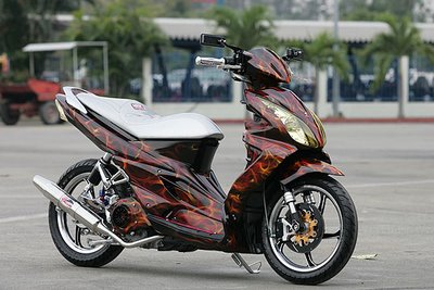 motor sport Modifikasi Suzuki Hayate Style