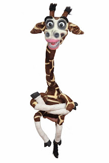 Professional giraffe puppet