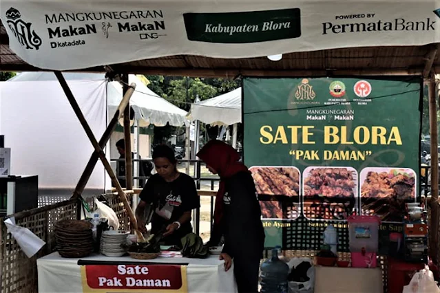 Sate ayam, daging sapi, kambing khas Blora menjadi andalan kuliner di acara Mangkunegaran Makan-Makan 2024. (Foto: Pemkab Blora)