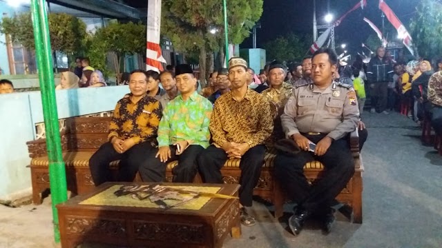 DANRAMIL 10 MOJOLABAN HADIRI PAGELARAN WAYANG KULIT BERSIH DUSUN KLARUAN, PALUR