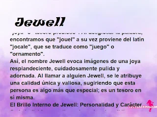 significado del nombre Jewell