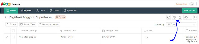 Membuat Formulir Registrasi Pendaftaran Anggota Perpustakaan Online Dengan Zoho Form