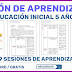 Sesión de aprendizaje educación inicial 5 años