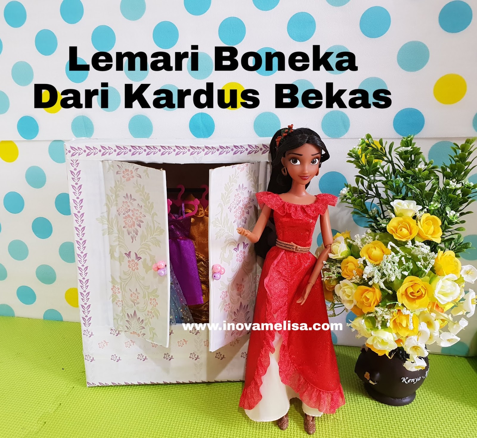  Cara  Membuat Lemari Boneka Barbie  dari Kardus Bekas 