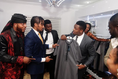 nollywood stars at yomi casual store