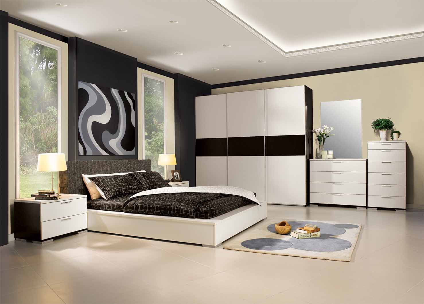 Home Interior Designs: Modern Bedroom Ideas