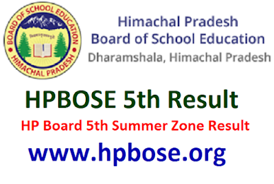 HPBOSE 5th Result 2022, HP Board 5th Class Result 2022, hp board fifth summer zone result 2022, hpbose 5th name roll number wise result, hpbose.org 5th class exam result score card 2022
