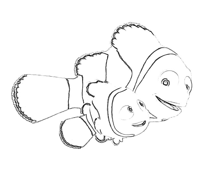 Printable Finding Nemo Nemo Cute Coloring Pages title=