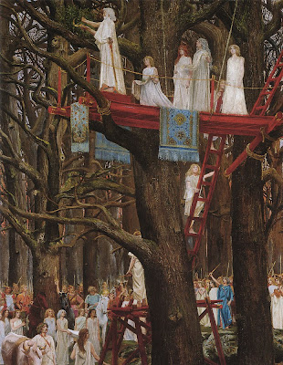 Henri Paul Motte: Druids Cutting the Mistletoe on the Sixth Day of the Moon, 