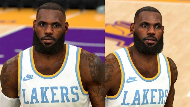 NBA 2K23 LeBron James Updated Face Scan