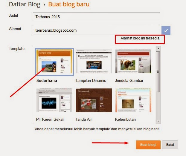 cara membuat blog