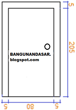 Cara Mudah Menggambar Pintu Menggunakan Software Autocad || BANGUNANDASAR