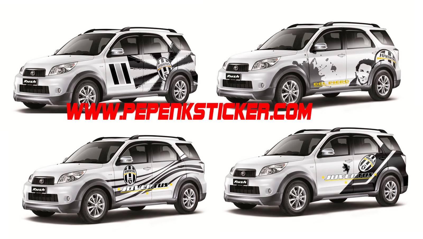 Gambar Cutting Sticker Mobil Juventus Duniaotto