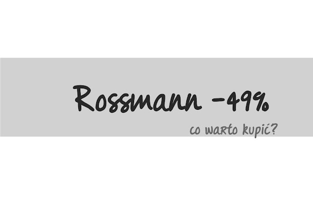 Wiosenna promocja -49% Rossmann - kwiecień 2016