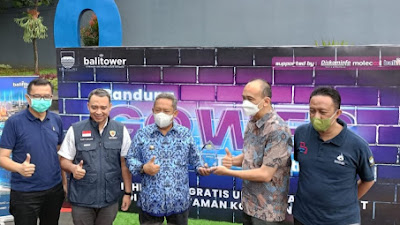 Bali Tower Turut Mendukung Bandung Smart City dengan Memberikan Free Wifi di 40 Taman Kota Bandung