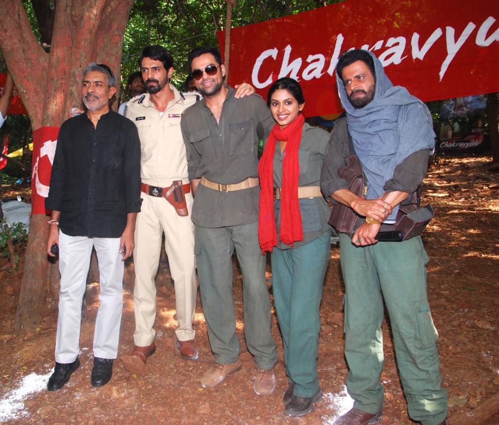 Prakash Jha, Arjun Rampal, Abhay Deol at promotion of movie ...