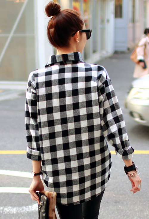  Checkered Button Down Shirt