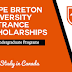 Cape Breton University Entrance Scholarships in Canada