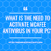 If Your McAfee Antivirus show a message that your System is at risk?