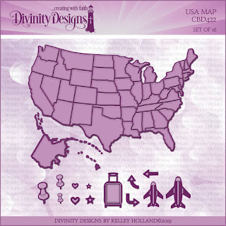 Divinity Designs LLC Custom USA Map Dies