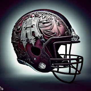 Mississippi State Bulldogs Concept Football Helmets.