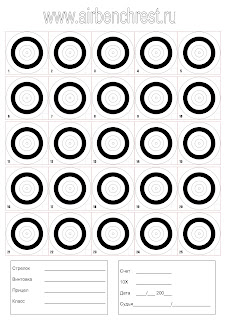 Кольцевая мишень х25. Circular target x25