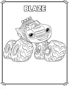 Blaze and the monster machines coloring pages