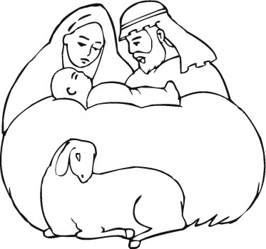 Baby Jesus Coloring Pages