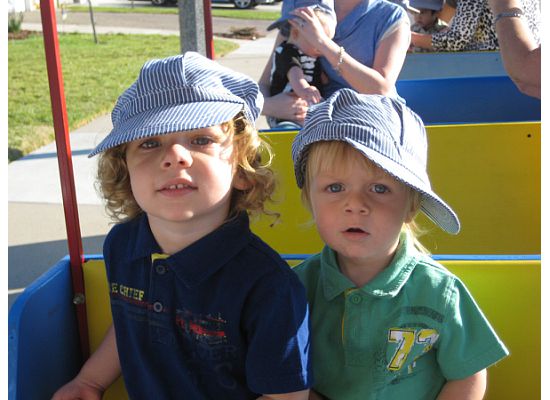 birthday party whistles. hats and train whistles,