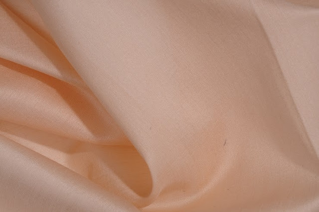 Peach Cotton Silk Fabric