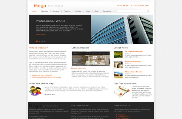 Free Chrome Business Joomla Theme Template