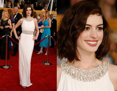 Anne Hathaway White Dress. pictures Anne Hathaway (Armani