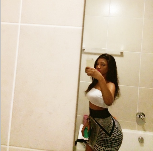Agness Masogange na tatoo yake kiunoni