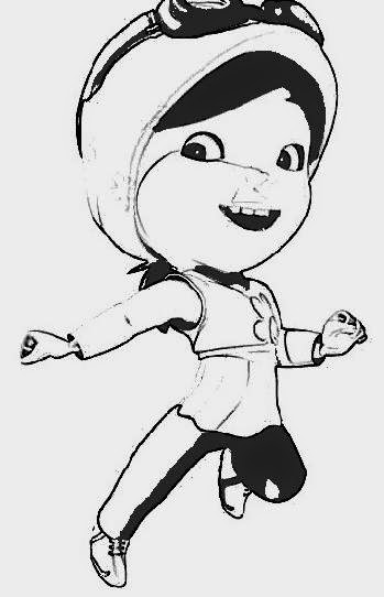 Mewarnai Gambar  Boboiboy Gambar  Mewarnai Lucu