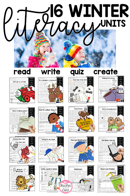 These are the best reading, fluency, and writing units with made-to-match art!