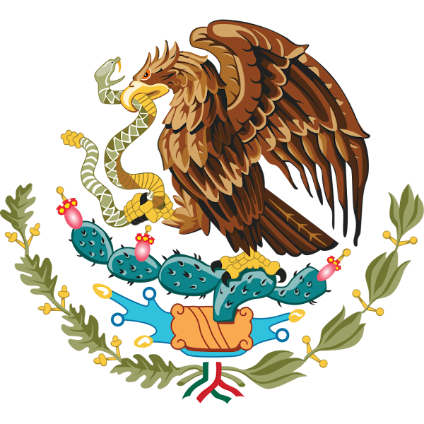 Logo Gambar Lambang Simbol Negara Meksiko Serikat PNG JPG ukuran 600 px