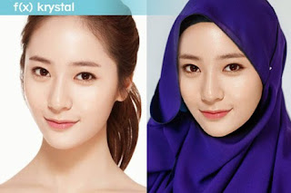 foto krystal fx berhijab, artis kpop berhijab,