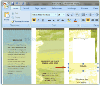  Cara  Membuat  Brosur  Dengan  Microsoft  Word  2010