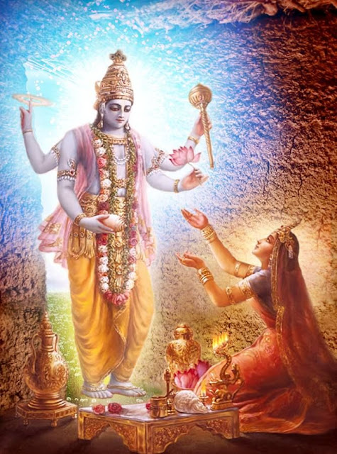 Vishnu darshan to Aditi